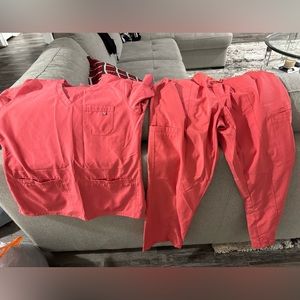 Available scrubs in different colors. Size Small